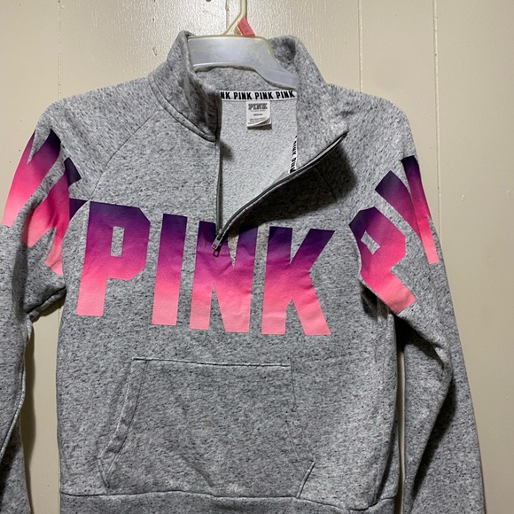 Pink Victoria’s Secret fleece jacket size M - Picture 3 of 16